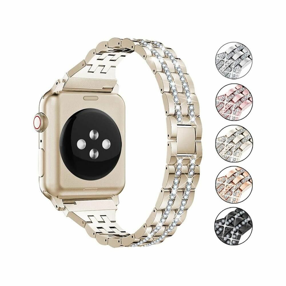 Металлический Блочный Ремешок Для Apple Watch 38mm /40mm / 41mm Series 1-9 SE/iWatch