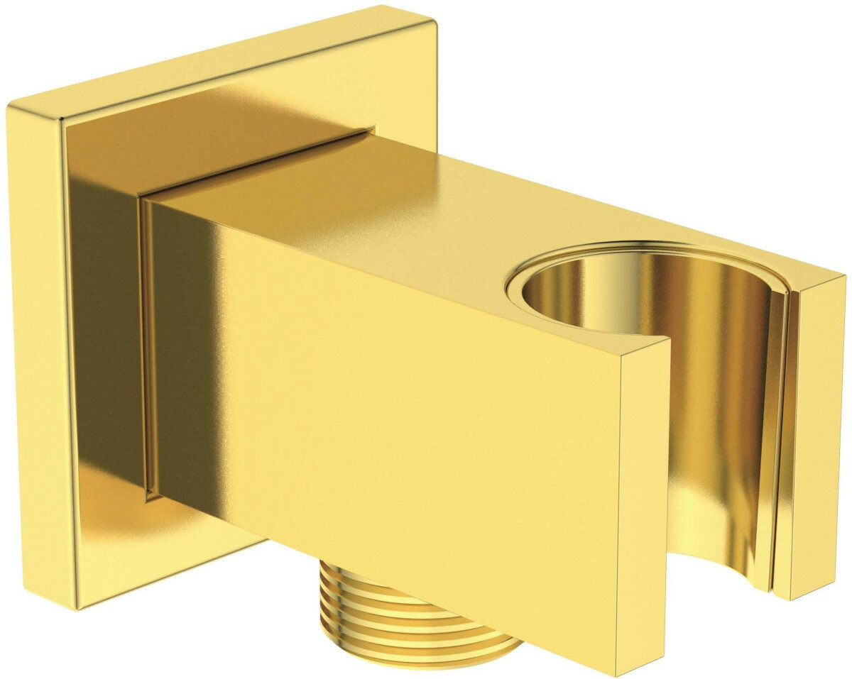 Ideal Standard Держатель Ideal Standard BC771A2 Idealrain с подключением душевой лейки 1/2", Brushed Gold (шлифованное золото)