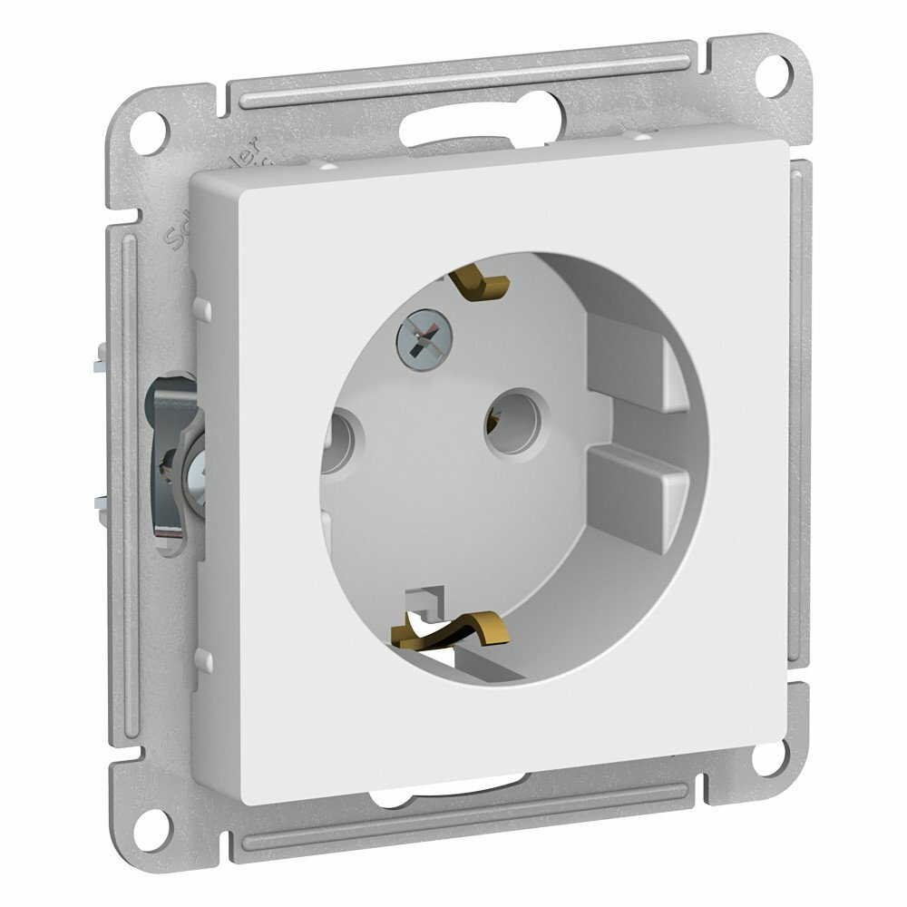 SE AtlasDesign Бел Розетка с/з 16А механизм Systeme Electric арт. ATN000143