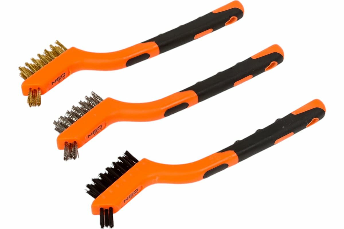 Изображение Набор проволочных щеток NEO Tools 3 шт, 3х7 рядов 39-100
