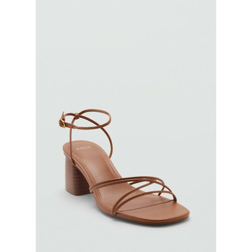фото Босоножки mango lana1, размер 37 eu, коричневый