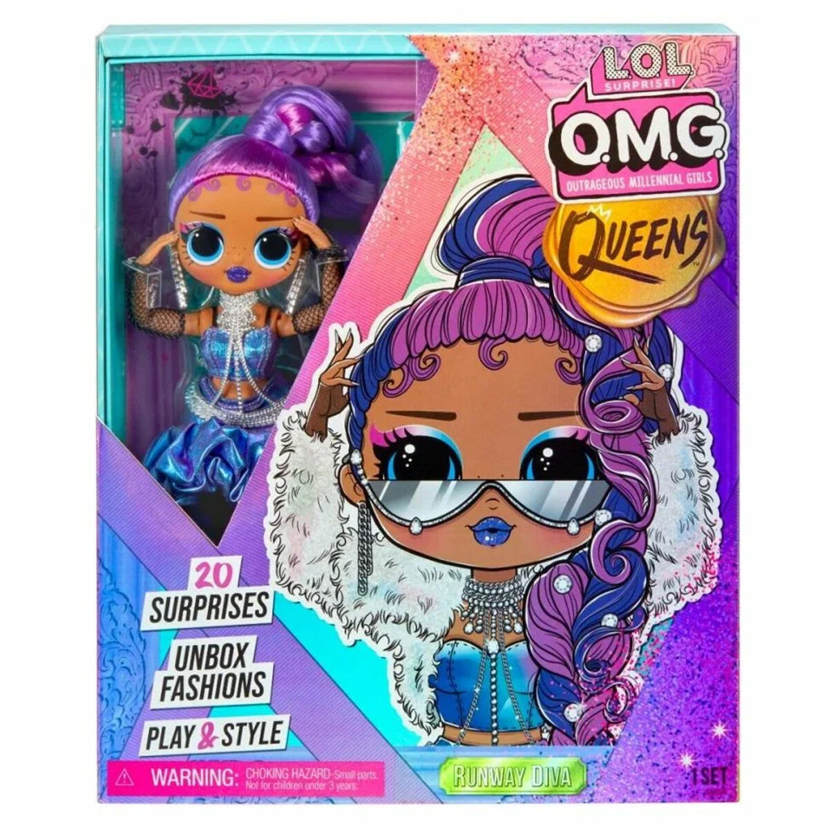 LOL Surprise OMG Queens Runway Diva / Детские Модные Игрушки, кукла лол оригинал, кукла для девочки, кукла лол большая