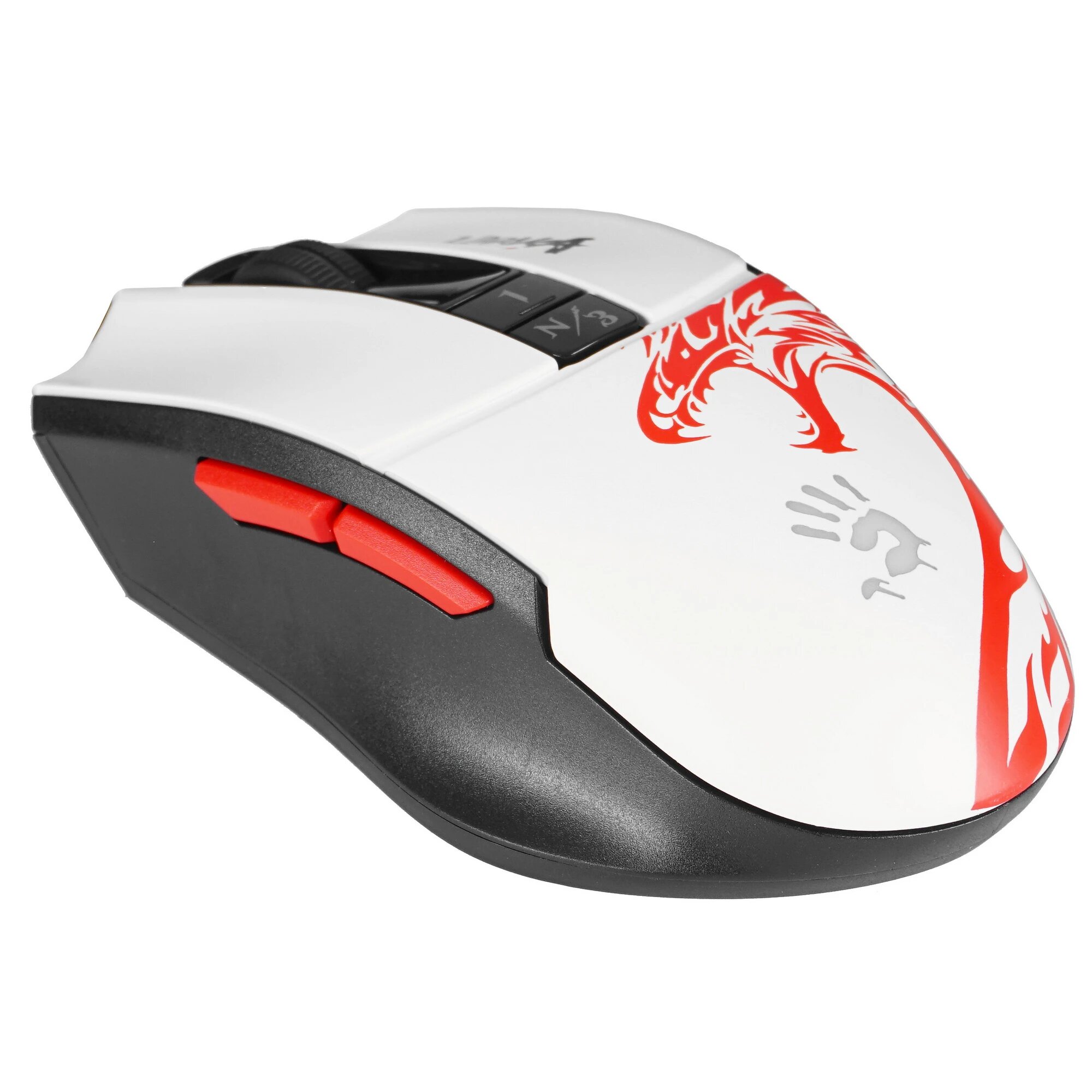Мышь проводная A4Tech Bloody L65 Max Naraka [L65 MAX NARAKA] белый, 12000 dpi, светодиодный, USB Type-A, кнопки - 7 — фото 1