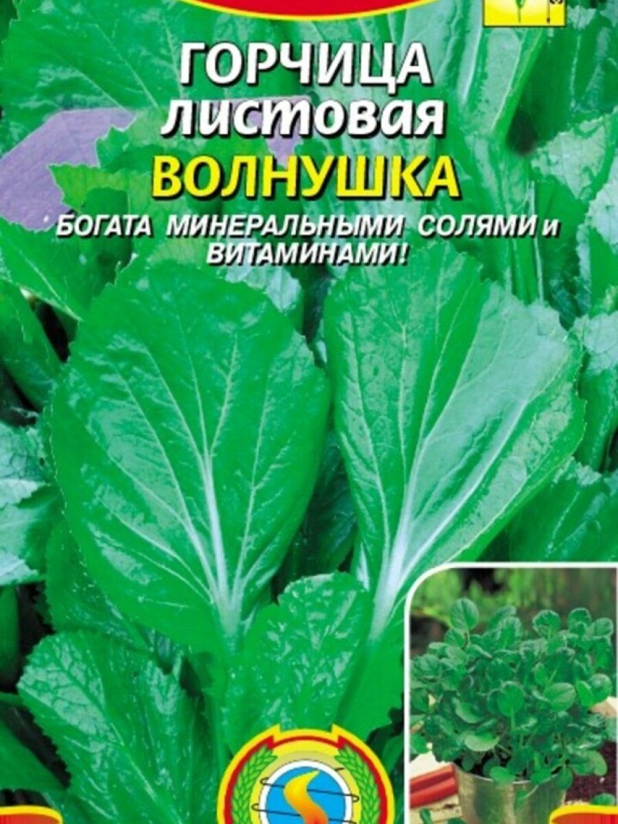 Семена Горчица листовая Волнушка 1 гр Плазменные семена
