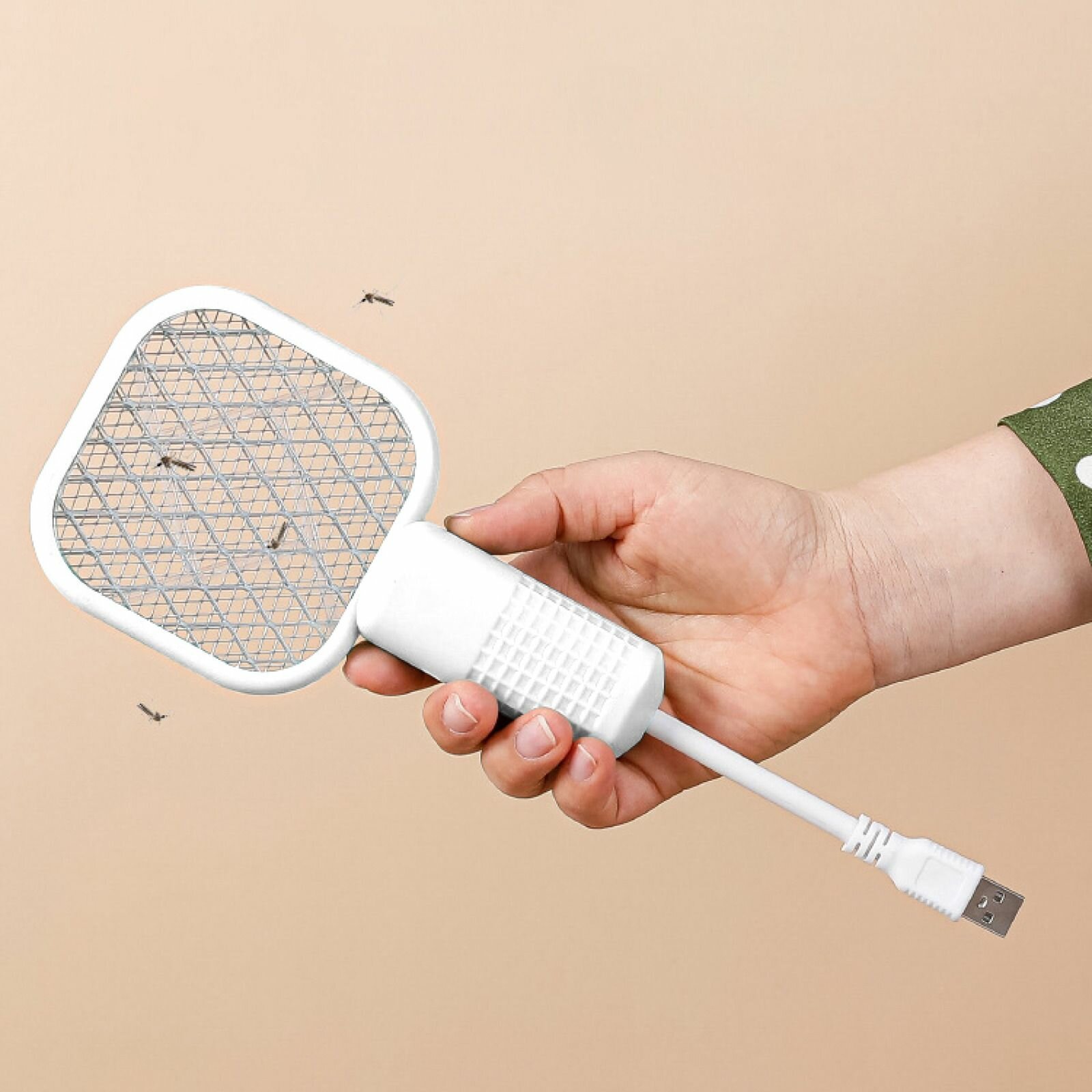 Изображение Мухобойка Bl-S, электрическая, портативная, Led подсветка, USB, чёрная