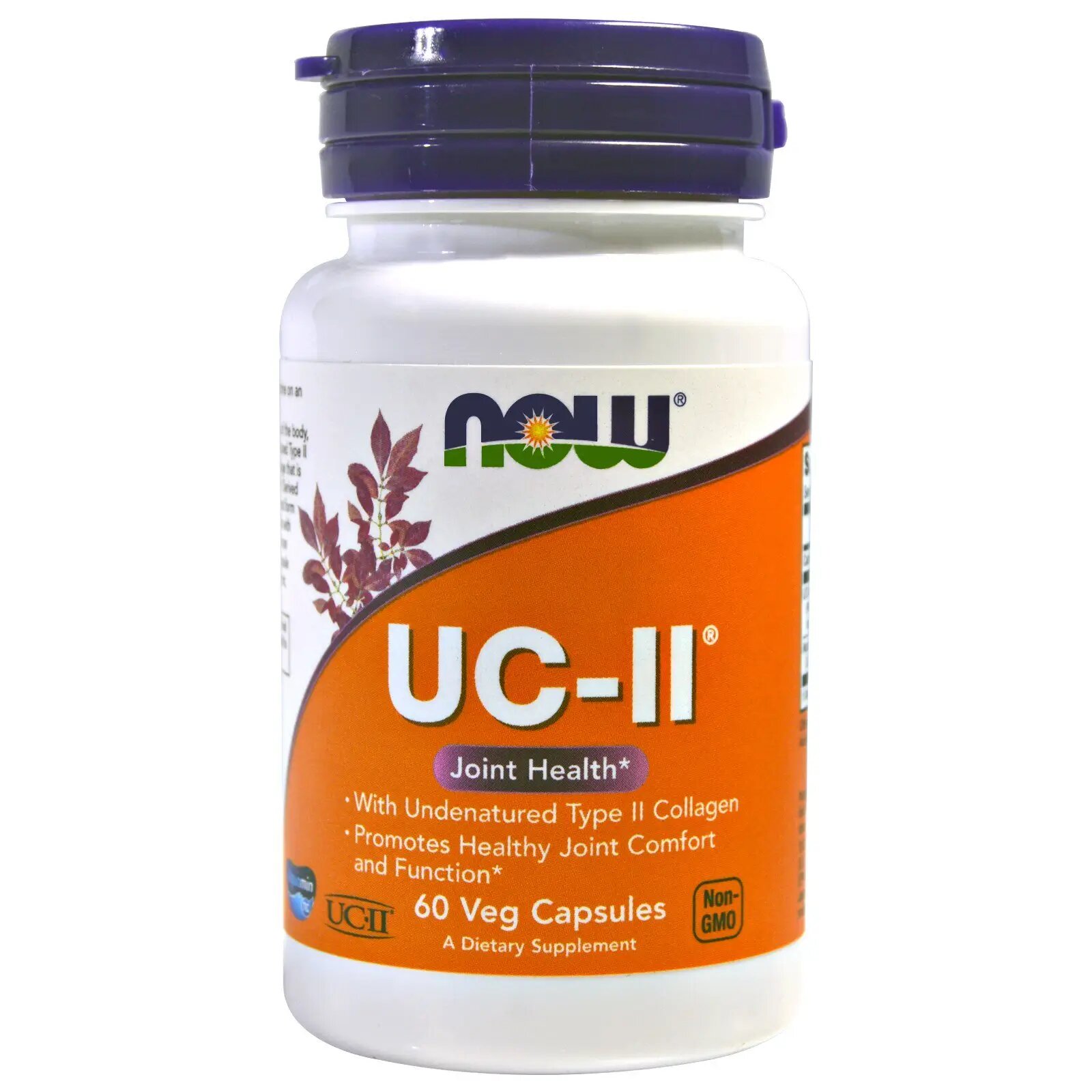 Коллаген NOW "UC-II", тип II, неденатурированный, для суставов, 40мг, 60капсул