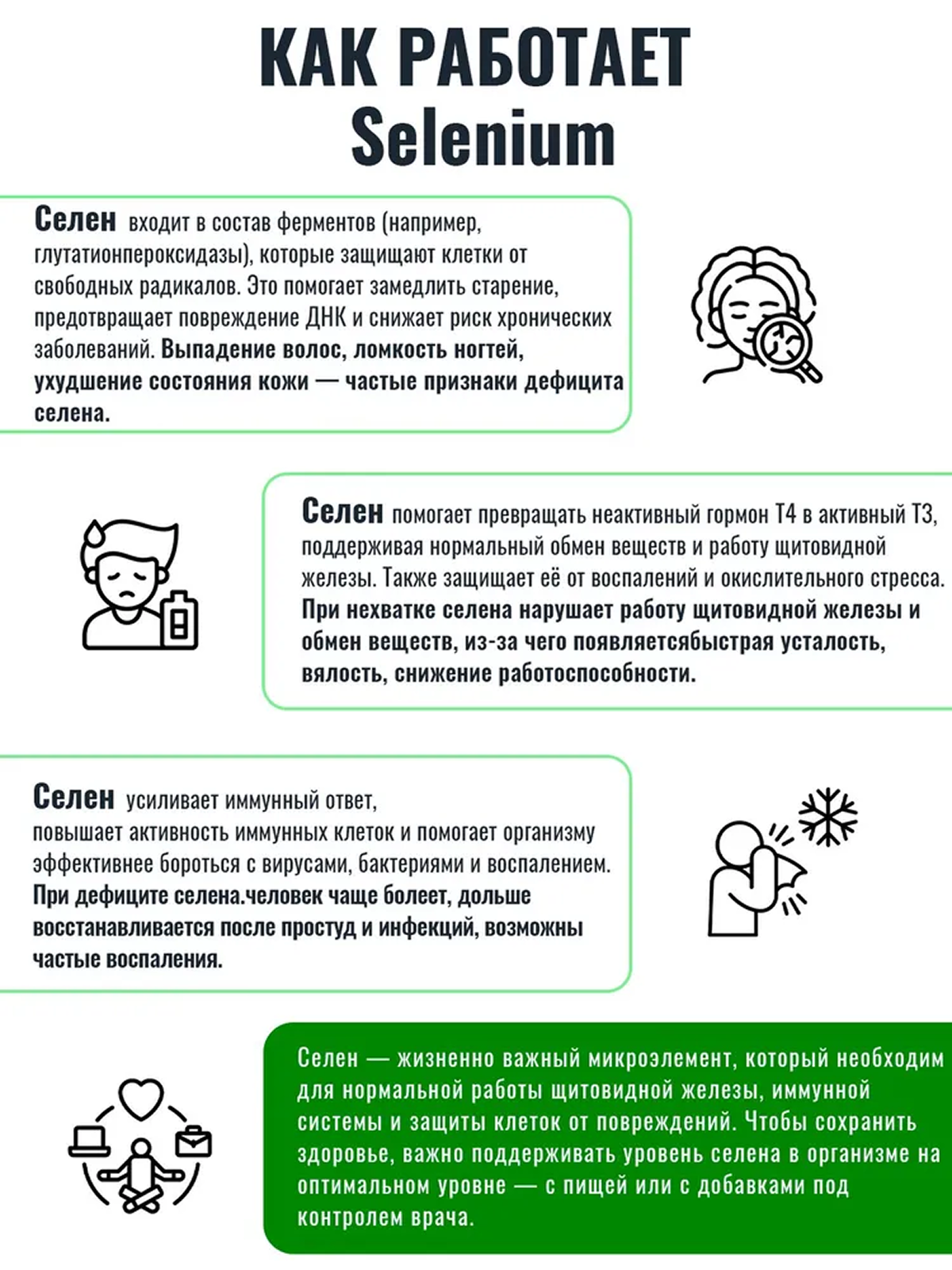 Селен от Thorne Research Selenium, для щитовидной железы, кожи, иммунитета, 200мкг, США — фото 1