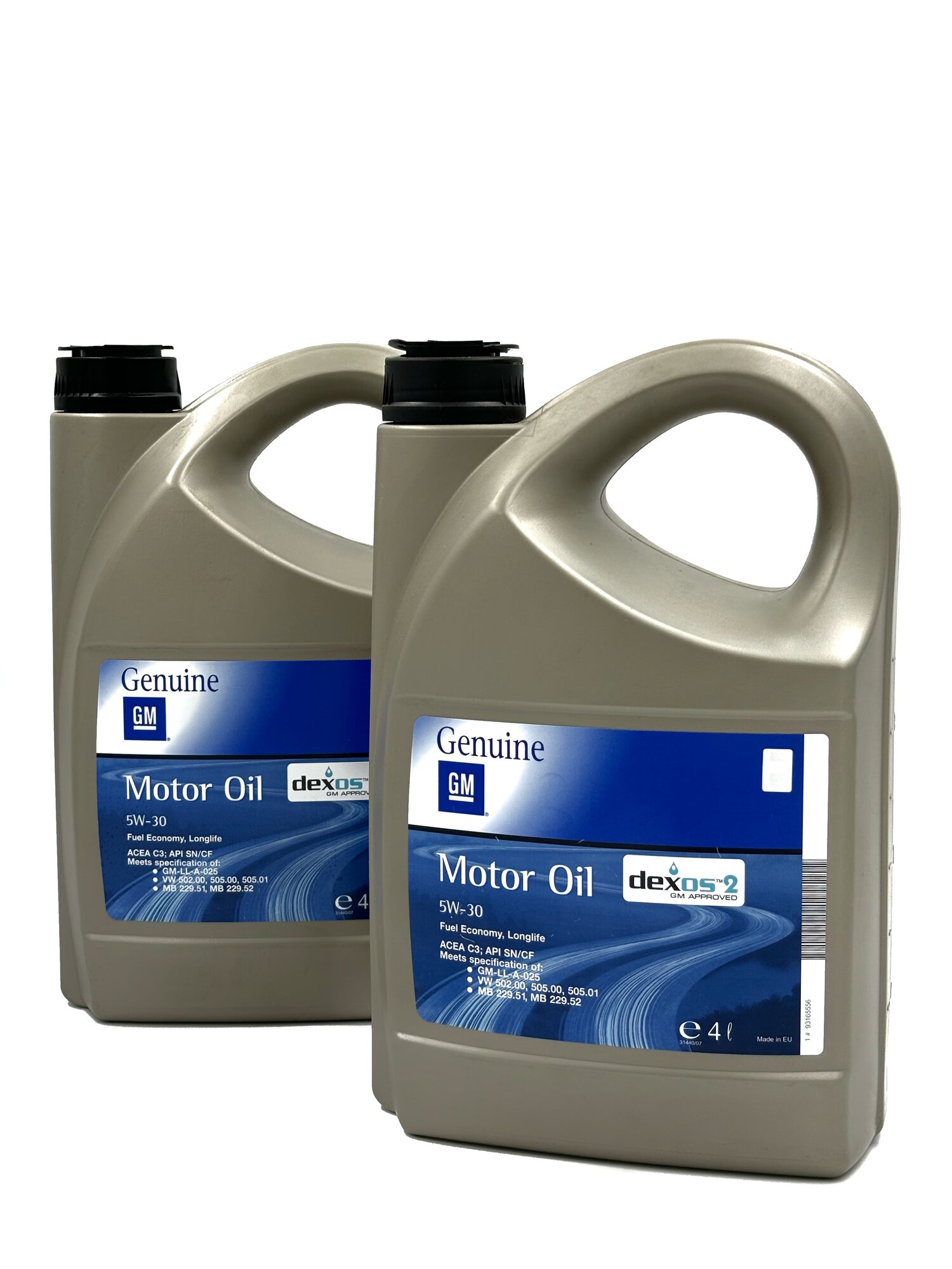 Комплект моторного масла GENERAL MOTORS Dexos2 Longlife 5W-30, 4 литра + 4 литра, 8 литров, синт