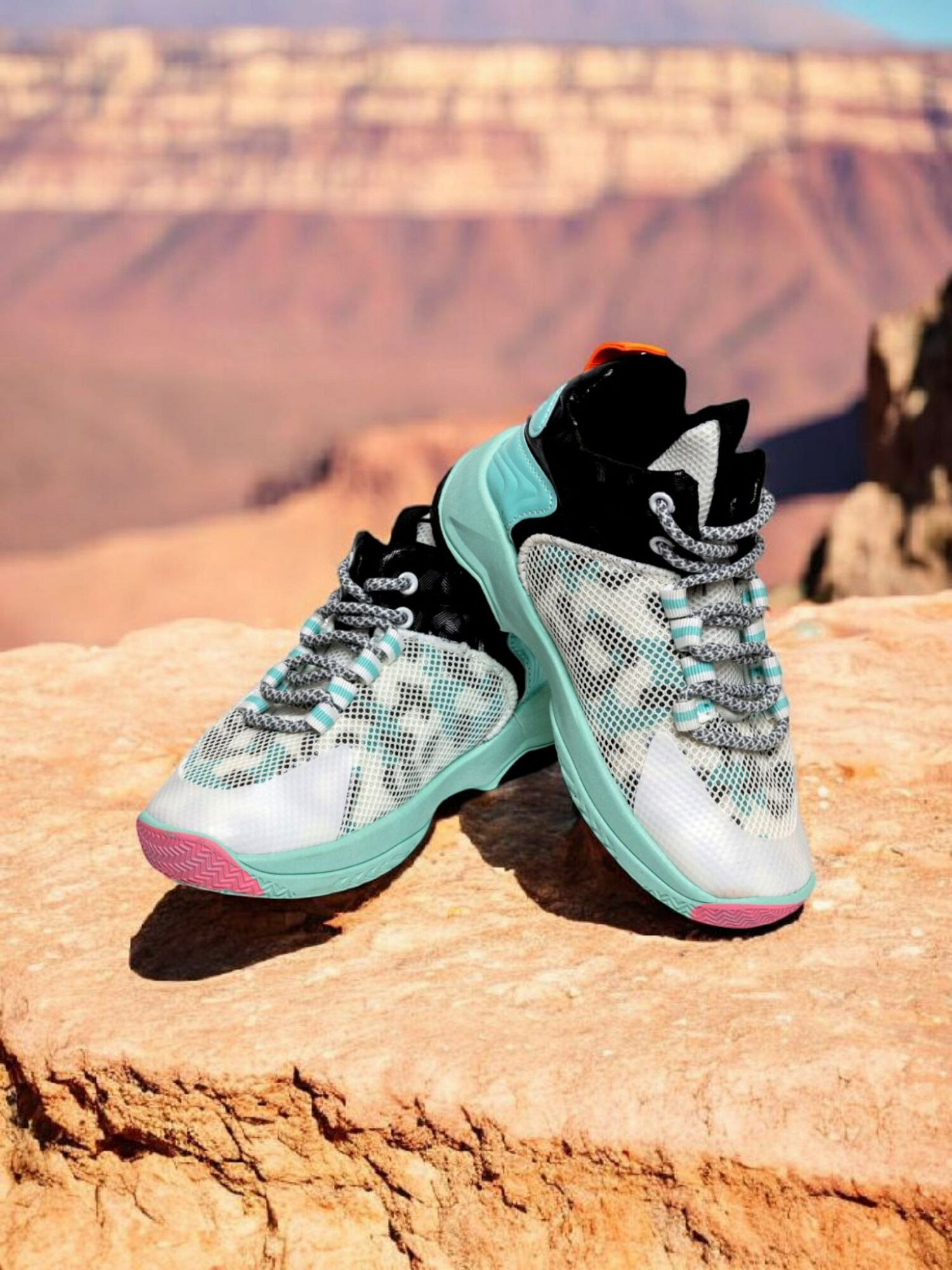 Кроссовки, размер 28, бело-бирюзовый — фото 1