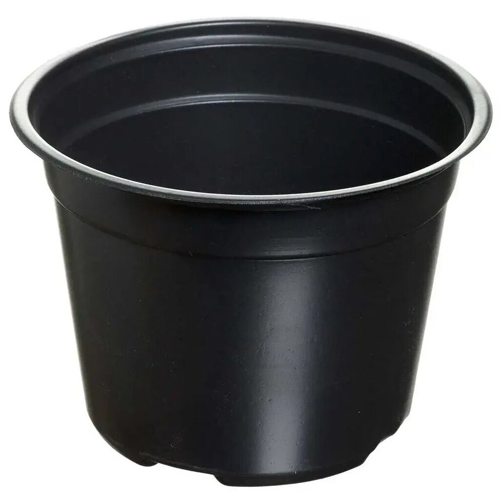 Горшок для рассады пластиковый 12х89см чёрный устойчивый дренажные отверстия