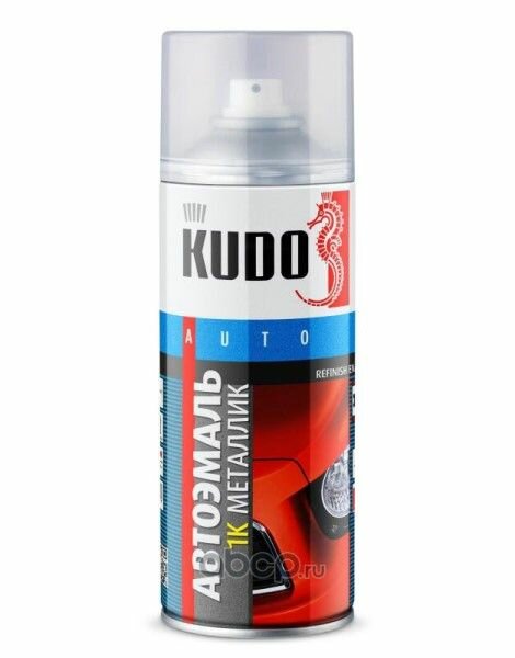 Краска спрей KUDO эмаль № 626 Мокрый асфальт металлик 520 мл