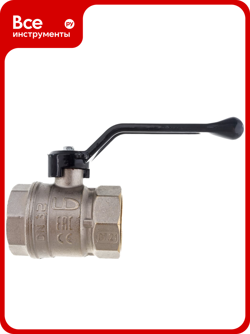 Шаровой кран LD Pride 47 32  B B  Р  латунный  внутреняя внутреняя резьба  ручка рычаг  1 1 4  LD 47 301 32