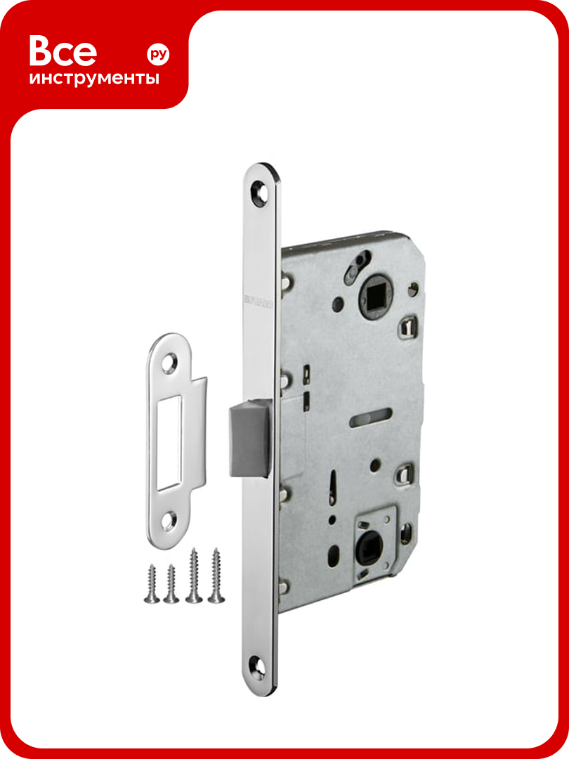 Врезная защелка Fuaro PLASTIC P96WC-50 CP хром 33613