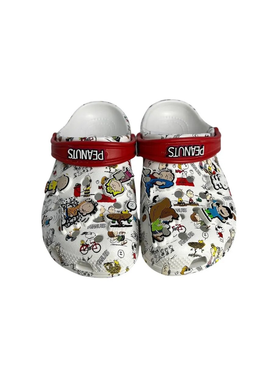 Сабо Crocs CROCS Snoopy, размер J2;33-34, белый-красный