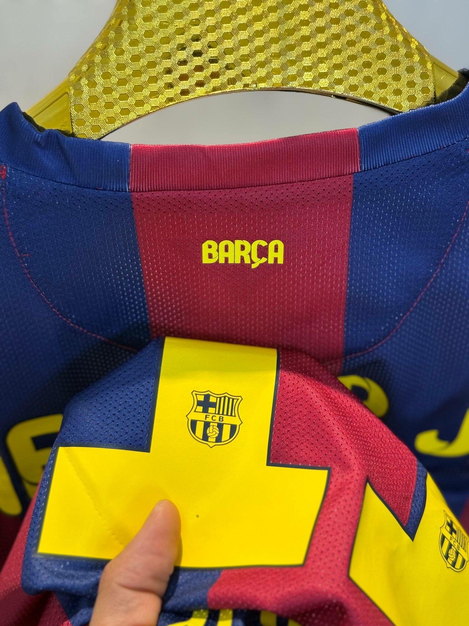 Футболка "Neymar Jr", реплика, FC Barcelona, мужская, стиль "Барселона" — фото 1