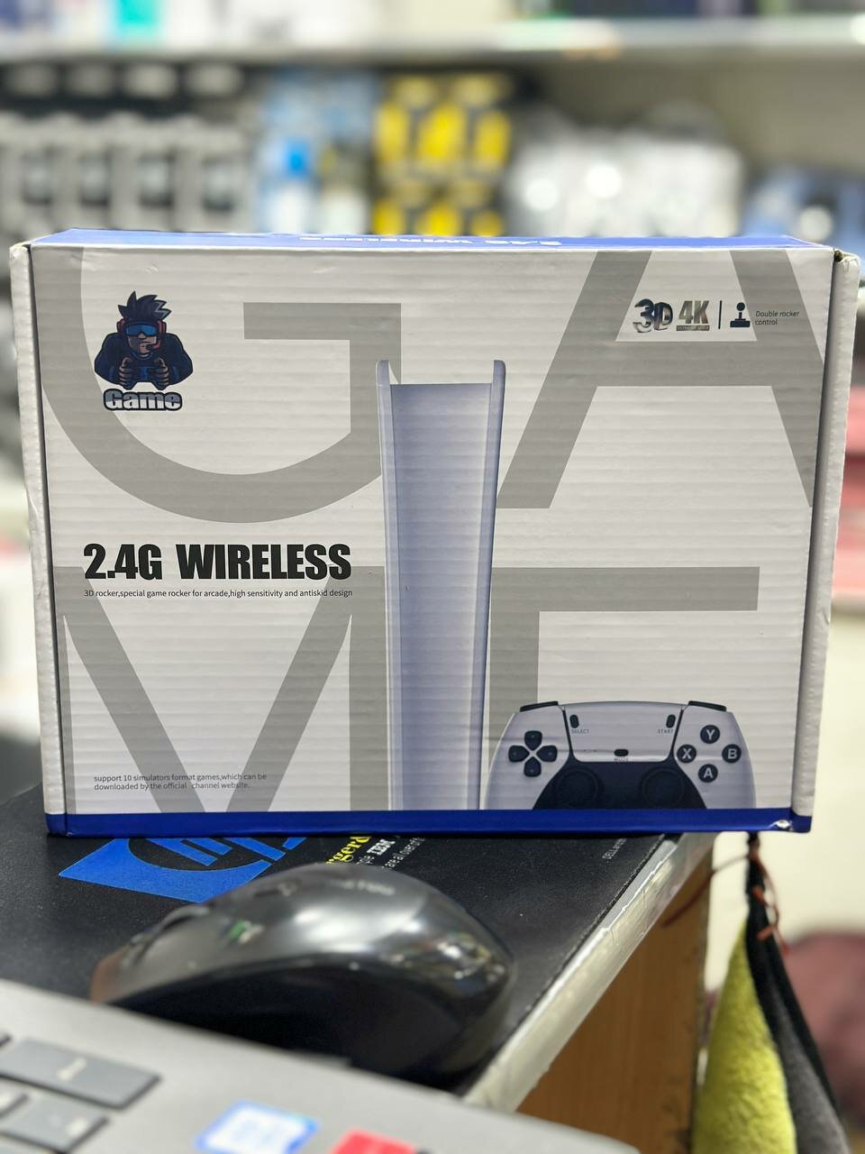 Игровая консоль 2K Game Stick M15 4k, встроенные 20 тыс. игр, белый