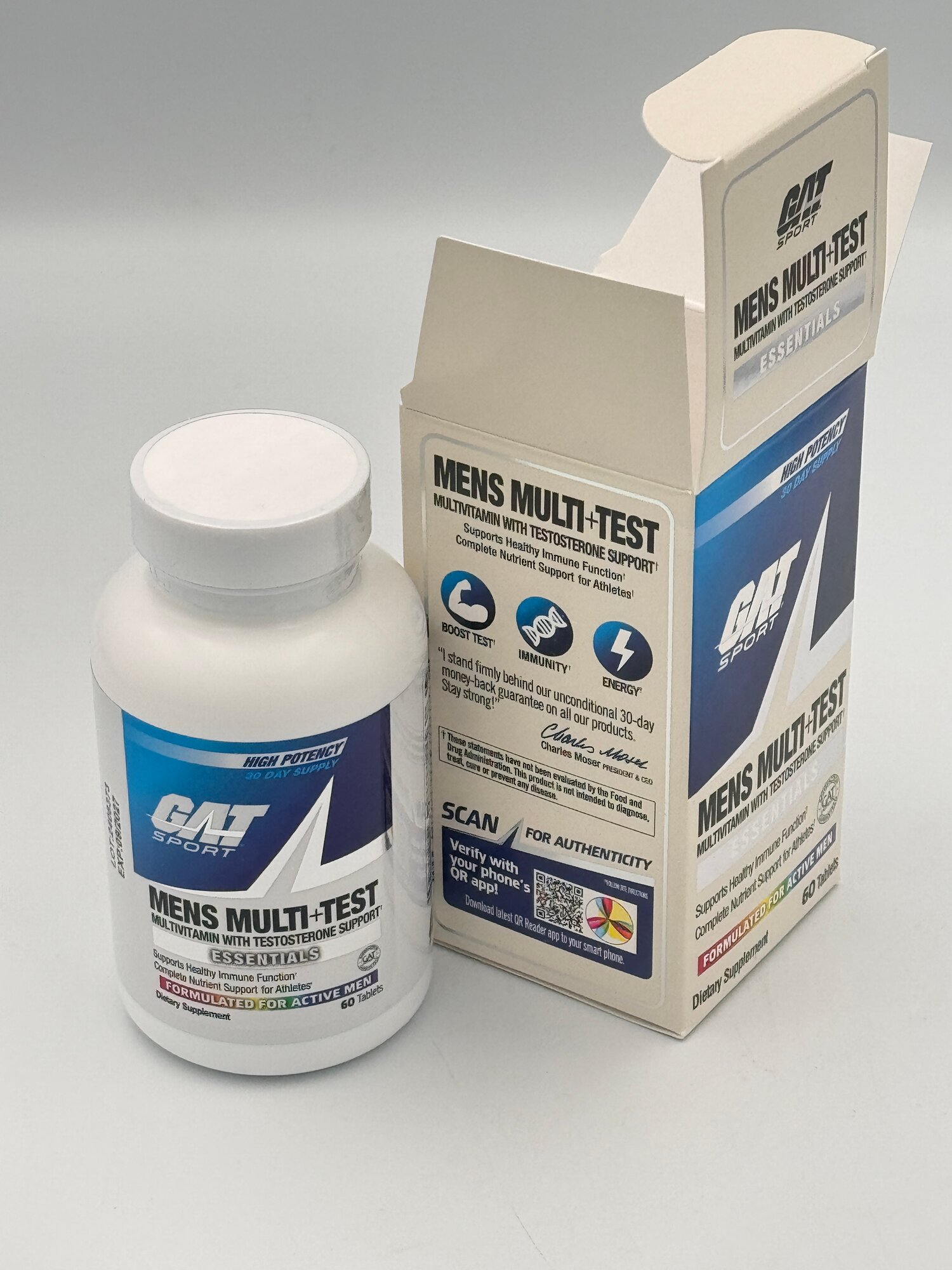 Gat Mens Multi + test 60 tabs витамины с тестостерон бустером — фото 1
