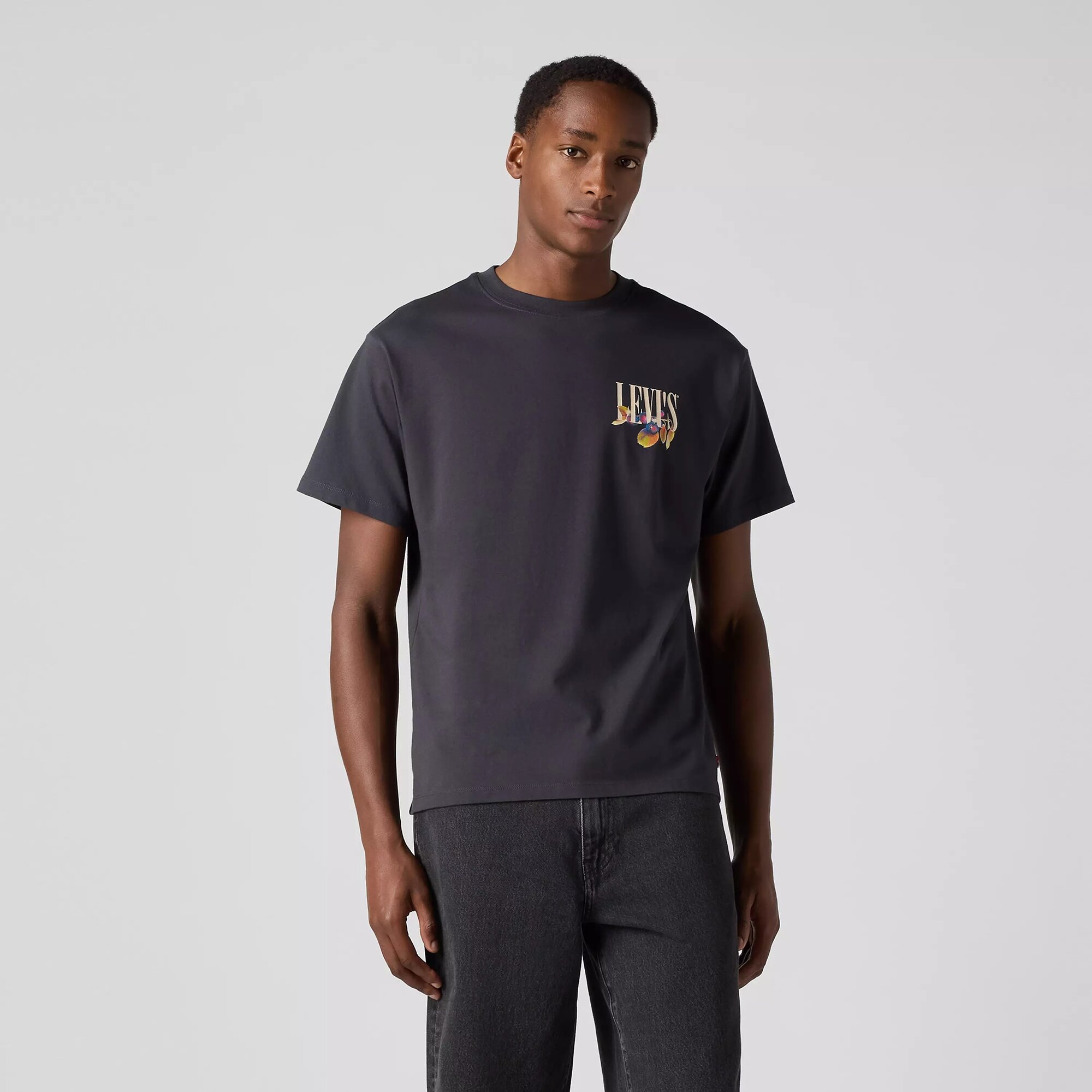 Футболка Levi's, размер L, темно-серый