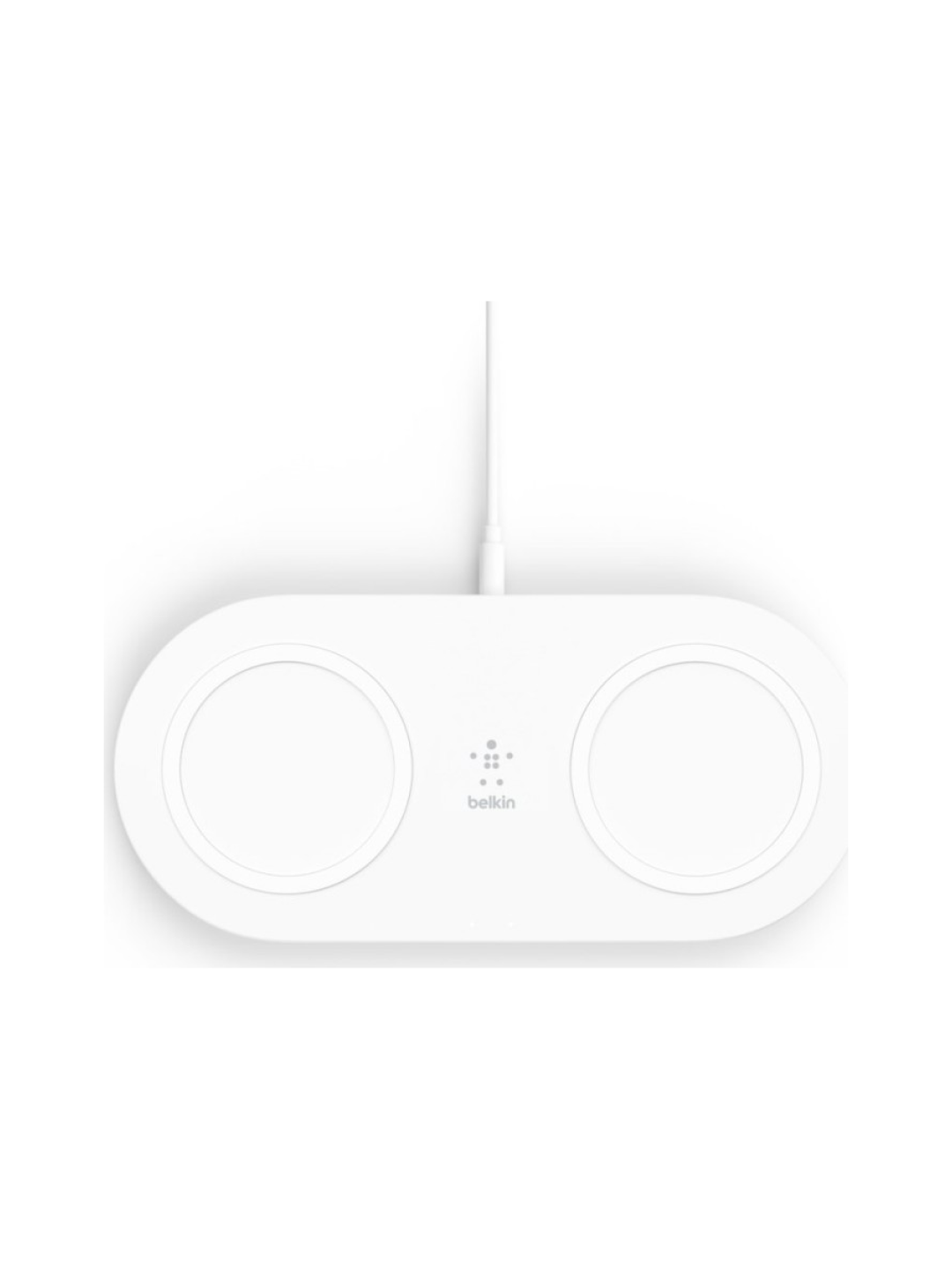 Беспроводное зарядное устройство Belkin Dual Pad Wireless Charging Qi 15W (WIZ008VFWH) для Iphone и Android, белый