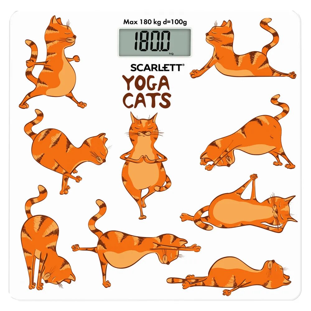 Весы Scarlett SC-BS33E077 (йога коты)