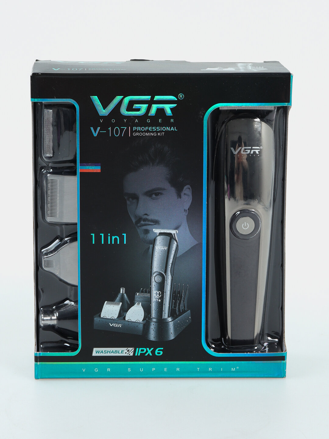 Машинка для стрижки Trim VGR-107, питание от USB, нержавеющая сталь