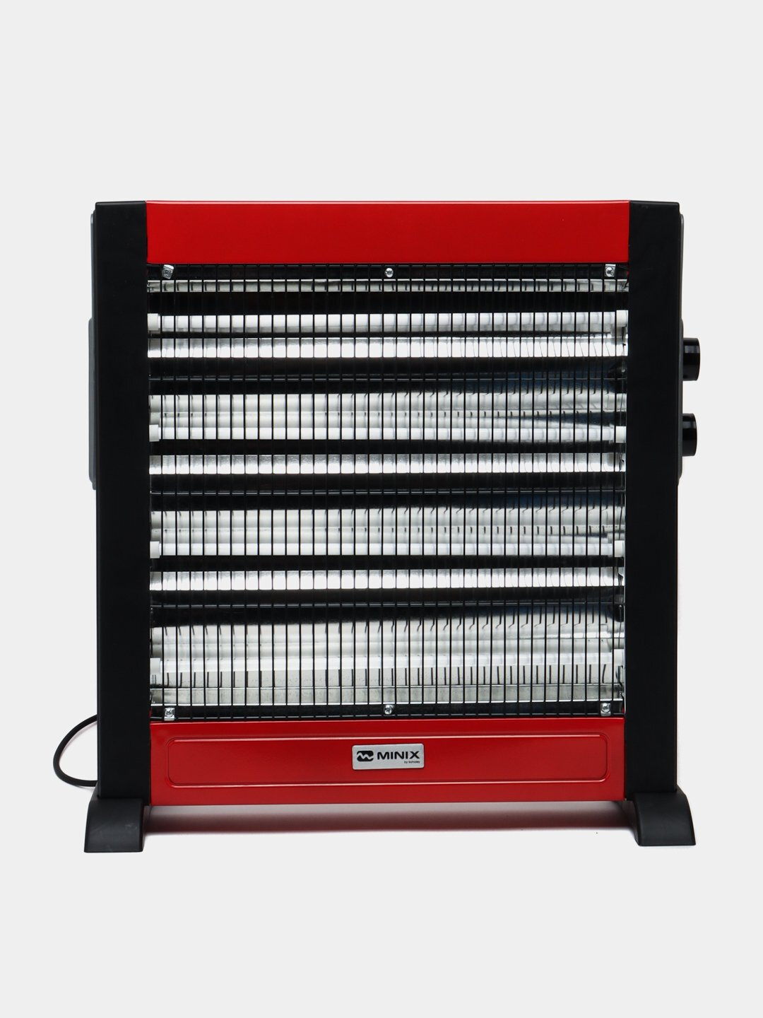Электрический кварцевый обогреватель, Nikai 4 лампы, металлический корпус, защита от перегрева, для дома и офиса