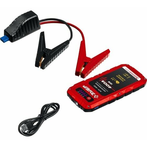 Аккумуляторное пусковое устройство ЗУБР АПУ-400 12 В макс 400 А 59322 8375₽