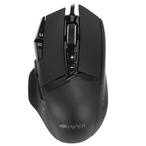 Мышь HIPER DRACO, игровая, оптическая, проводная, USB, черный [gmus-5000] - фото №15