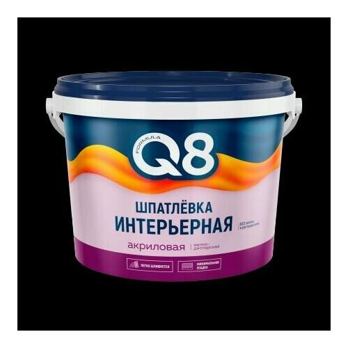 Шпатлевка акриловая интерьерная FORMULA Q-8 3кг белый