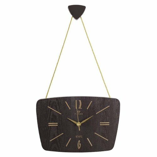 Часы настенные интерьерные Ретро бесшумные 27 х 18 см золото АА 1927₽