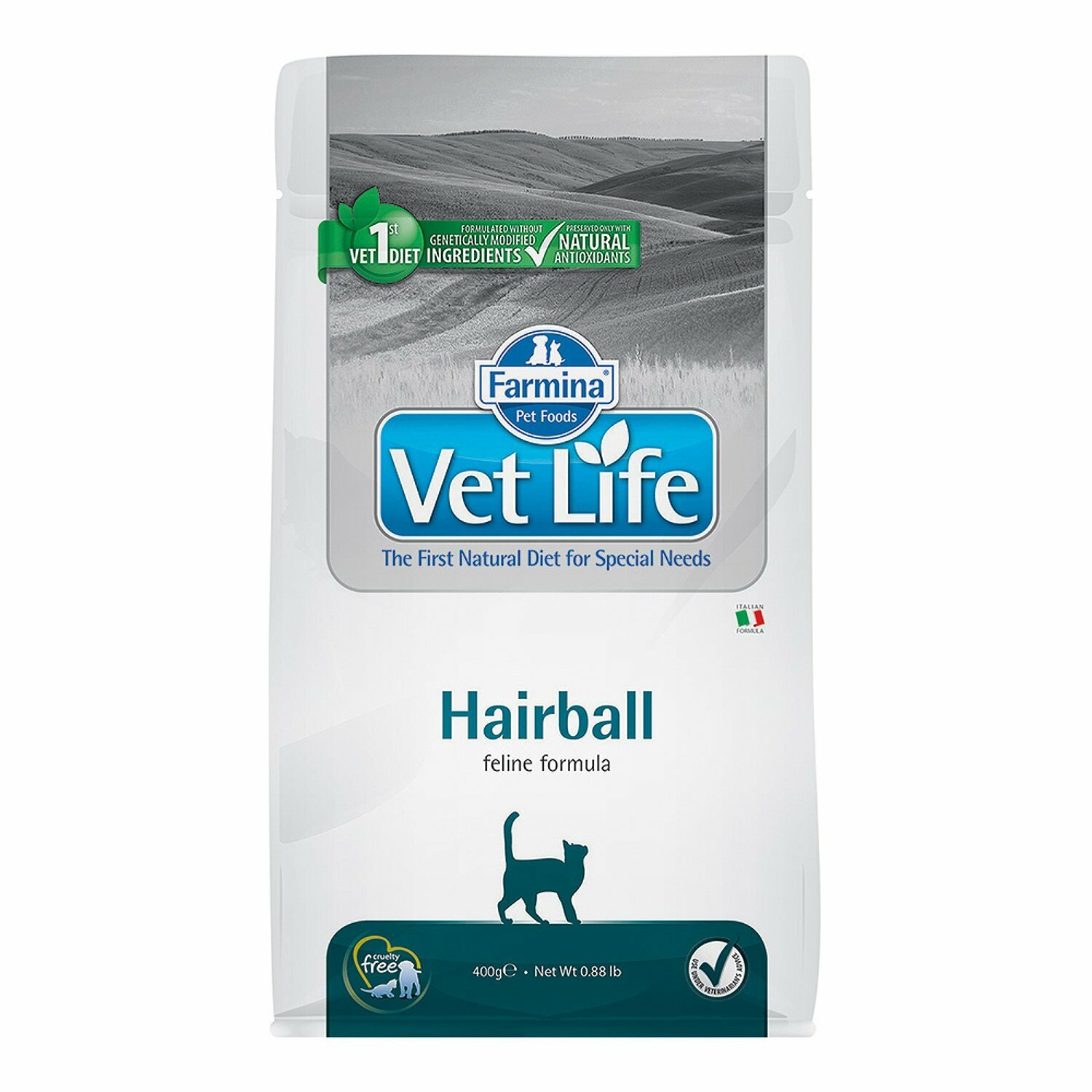 Корм для кошек Farmina VetLife хейрбол 400г