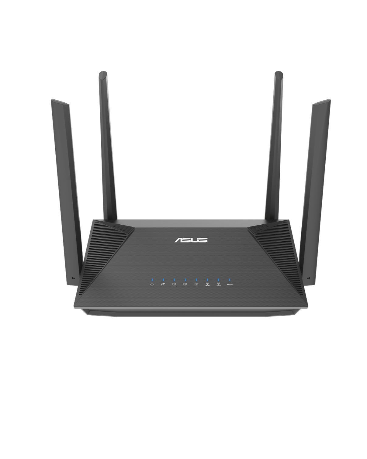 Wi-Fi роутер ASUS 802.11 a/b/g/n/ac/ax, 1201+574 Mbps, 2,4 + 5 gGz, 4 antennas; 90IG08T0-MO3H00