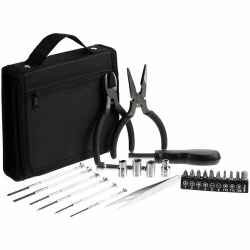 Набор инструментов для дома мужской на подарок кусачки плоскогубцы отвертки Instanter, черный размер 15,5х14,5х4 см