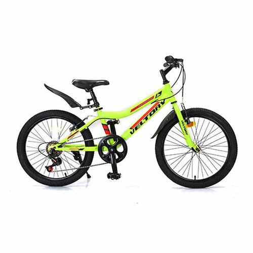 Велосипед детский VELTORY 20V-906/6-ти скоростной / желтый / 12 стальная рама / на рост 120-140см (7-11 лет)