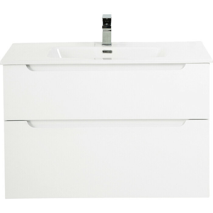 фото Тумба с раковиной BelBagno Etna-H60 60 Bianco Lucido (ETNA-H60-600-2C-SO-BL-P, BB600ETL)
