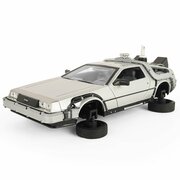 Машинка WELLY 1:24 DeLorean DMC-12 ("Назад в будущее") серебристый