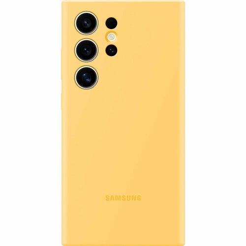 Чехол-накладка Samsung Silicone Case S24 Ultra Yellow