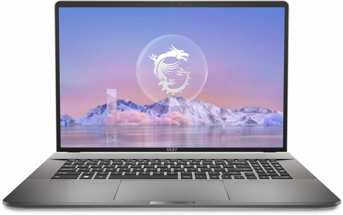 MSI Creator Z17 HX Studio A14VGT-267RU 9S7-17N212-267, 17", IPS, Intel Core i9 14900HX 2.2ГГц, 24-ядерный, 64ГБ DDR5, 2ТБ SSD, NVIDIA GeForce RTX 4070 для ноутбуков - 8 ГБ, Windows 11 Professional, серый