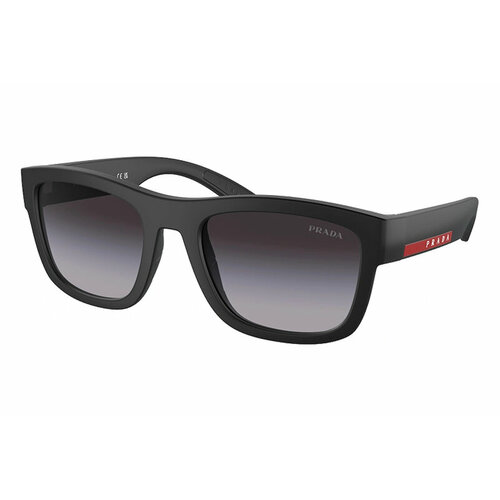 солнцезащитные очки prada linea rossa 03ys 1bo06f чёрный размер 64mm Солнцезащитные очки Prada, серый