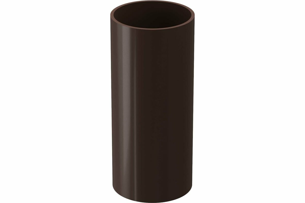 фото DOCKE Dcke LUX Труба водосточная 1м (Шоколад) PVLJ-1050