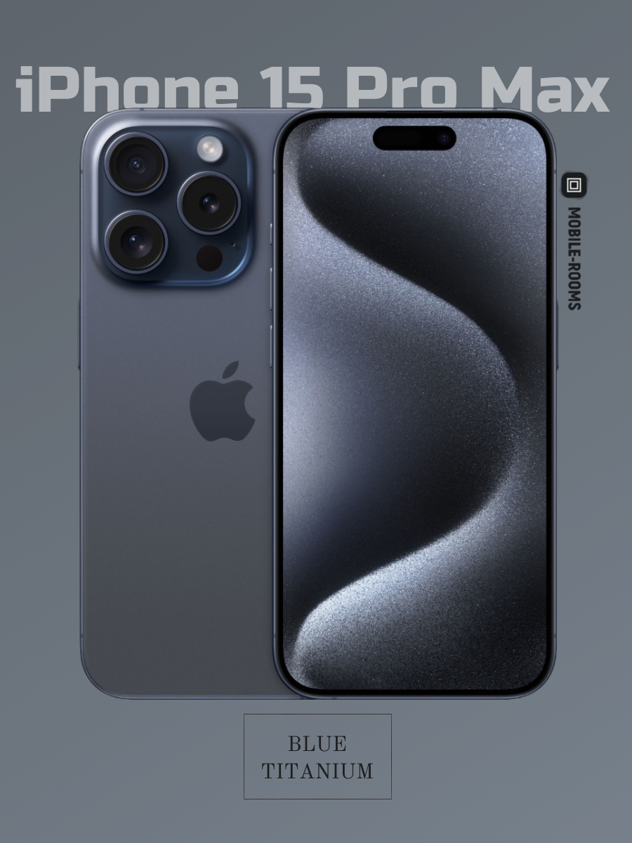 Смартфон Apple iPhone 15 Pro Max 512GB Blue Titanium Dual: nano SIM + eSIM
