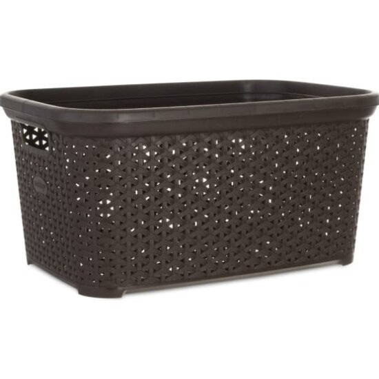 Корзина Hobby Life для белья RATTAN коричневая 35л (HL081093DB)