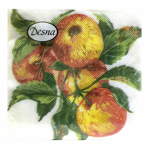 Салфетки бумажные DESNA Design 40шт 1слой Яблочная ветвь 2424 см 99₽