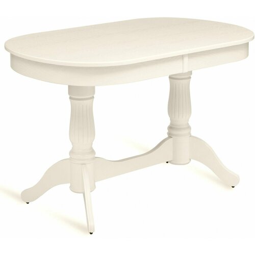 Стол кухонный деревянный раздвижной Кайнс 120160х80 Слоновая кость 34600₽