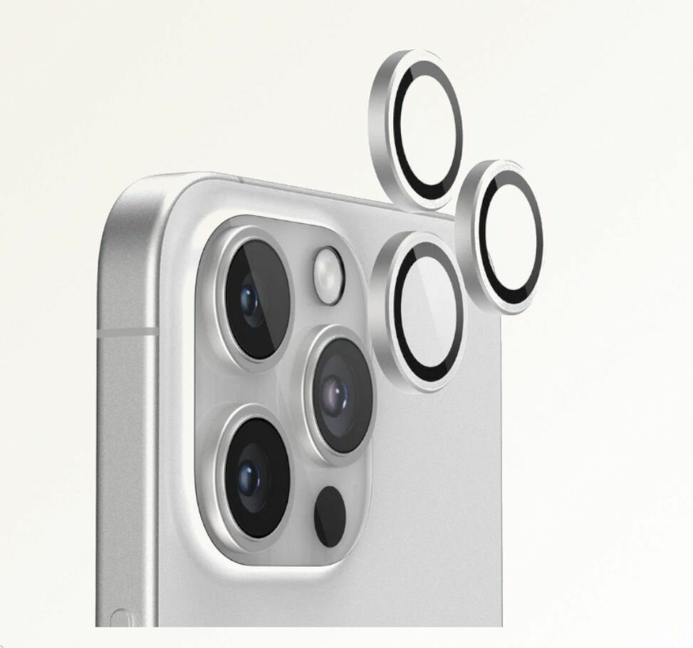 Защитное стекло на линзы камер Iphone 16 Pro/ 16 Pro Max Remax White Titan