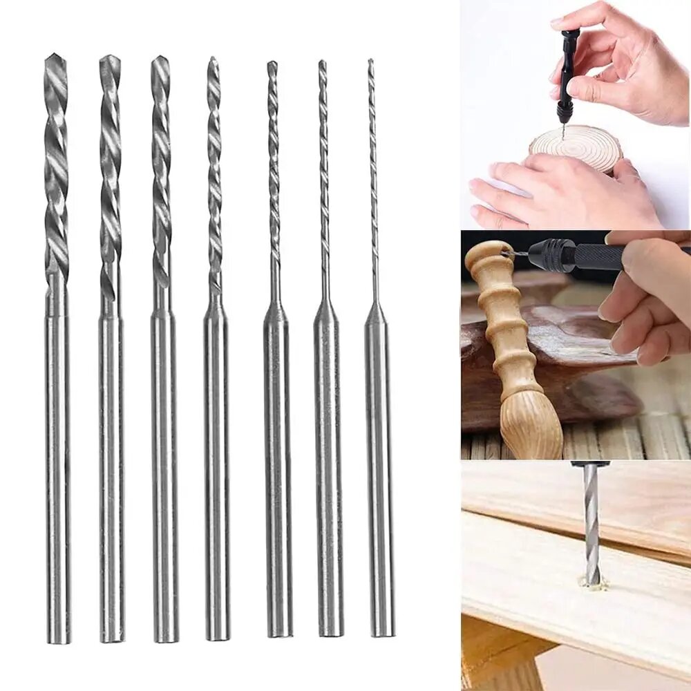 Изображение Стальное микроспиральное сверло HSS 0,5-2,0 мм, 2,35 shank, 0.5mm