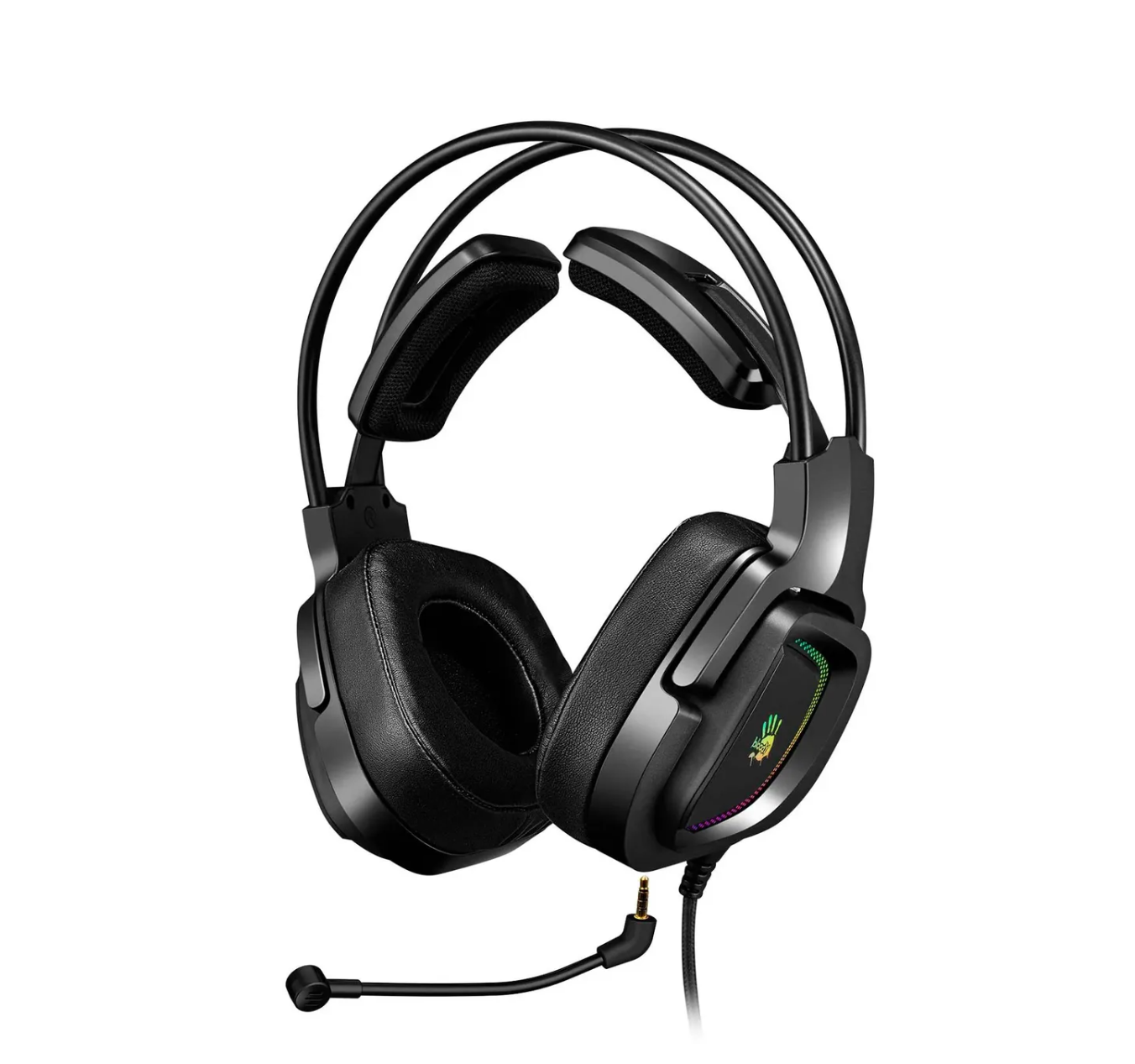 Гарнитура игровая A4TECH Bloody G575, для компьютера, мониторные, проводные, черный
