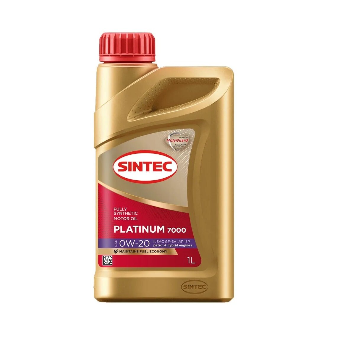 Моторное масло синтетическое SINTEC Platinum 7000 SAE 0W-20 ILSAC GF-6A API SP, 1 литр канистра