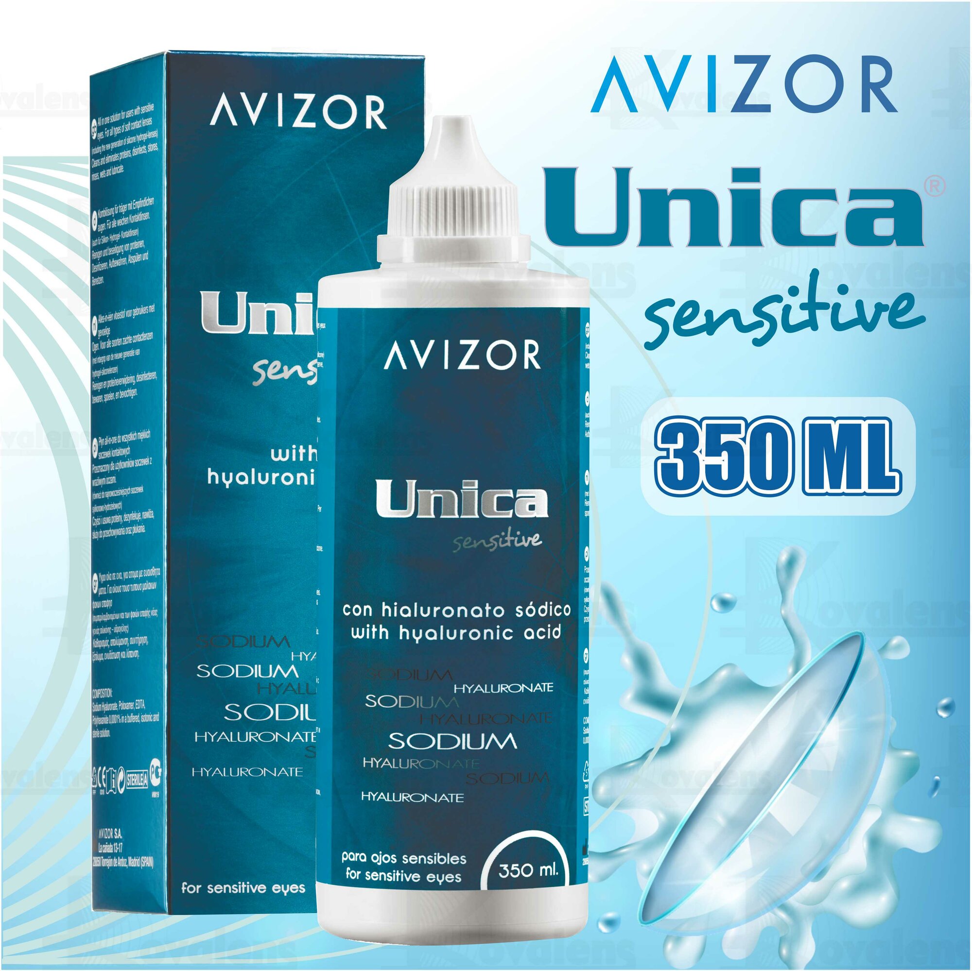 Изображение Раствор UNICA SENSITIVE 350 мл * 3 Авизор Уника Сенсетив