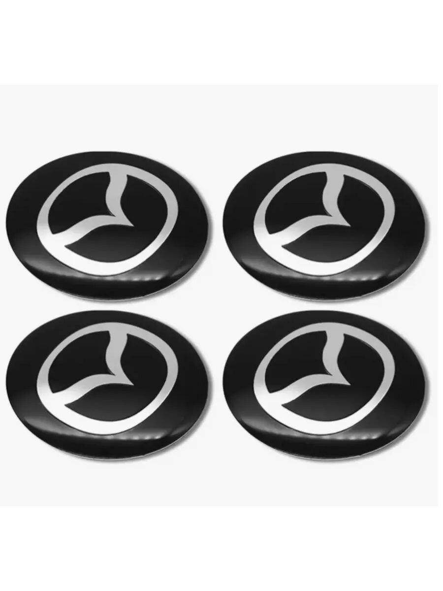 Наклейки на диски 57мм MAZDA 4 штуки